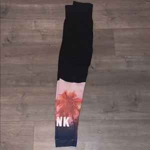 PINK VS cool and comfy sunset leggings